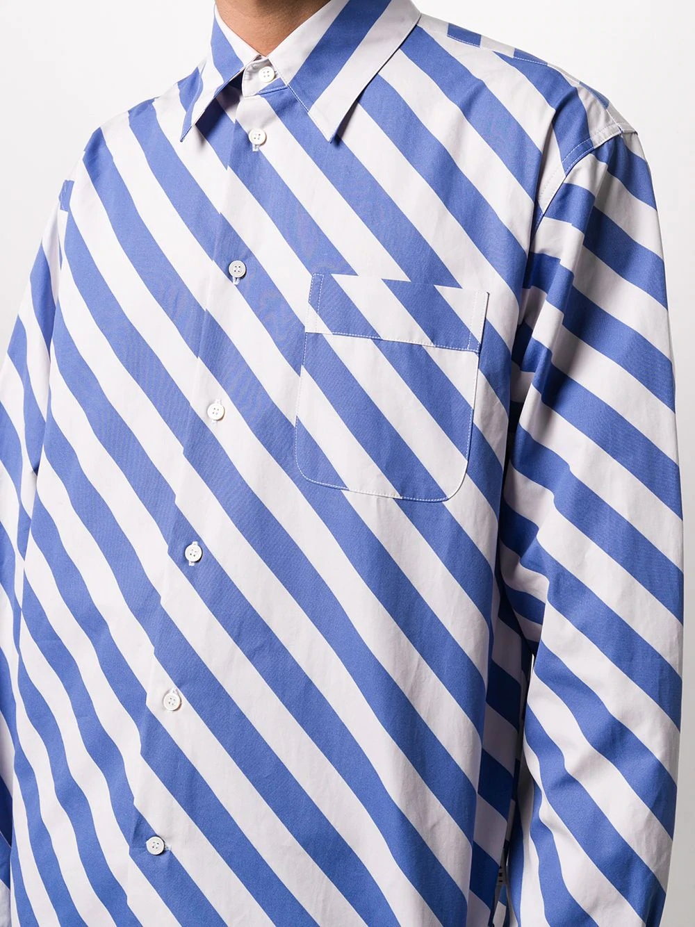 diagonal stripes shirt  - 5