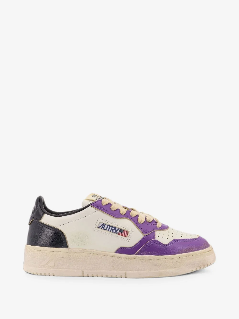 Super Vintage leather low-top sneakers - 1