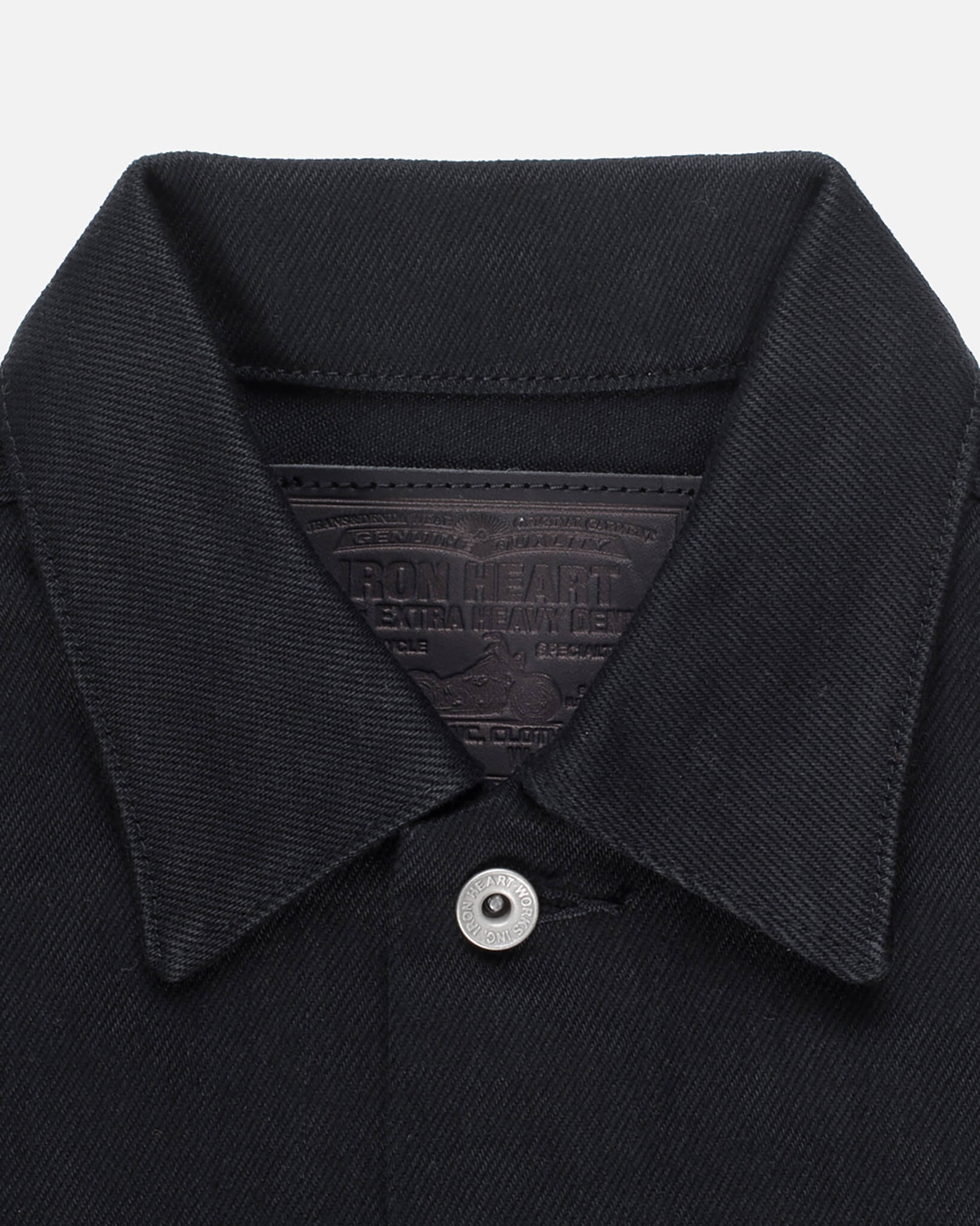 IH-9526PJ 21oz Non-Fade Denim Modified Type III Jacket - Superblack - 6
