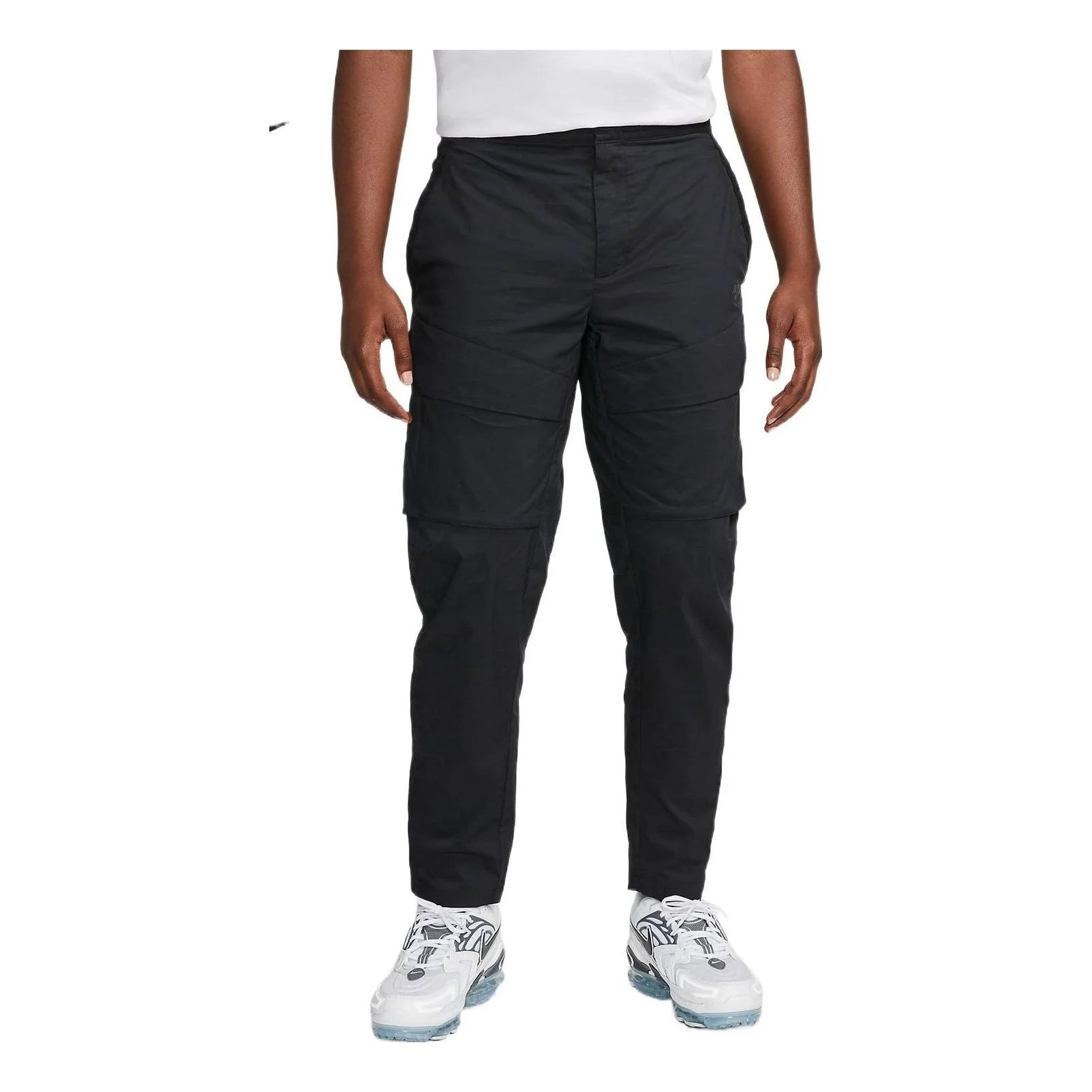 Nike Techpack Solid Color Breathable Woven Athleisure Casual Sports Pants Black DD6571-010 - 1