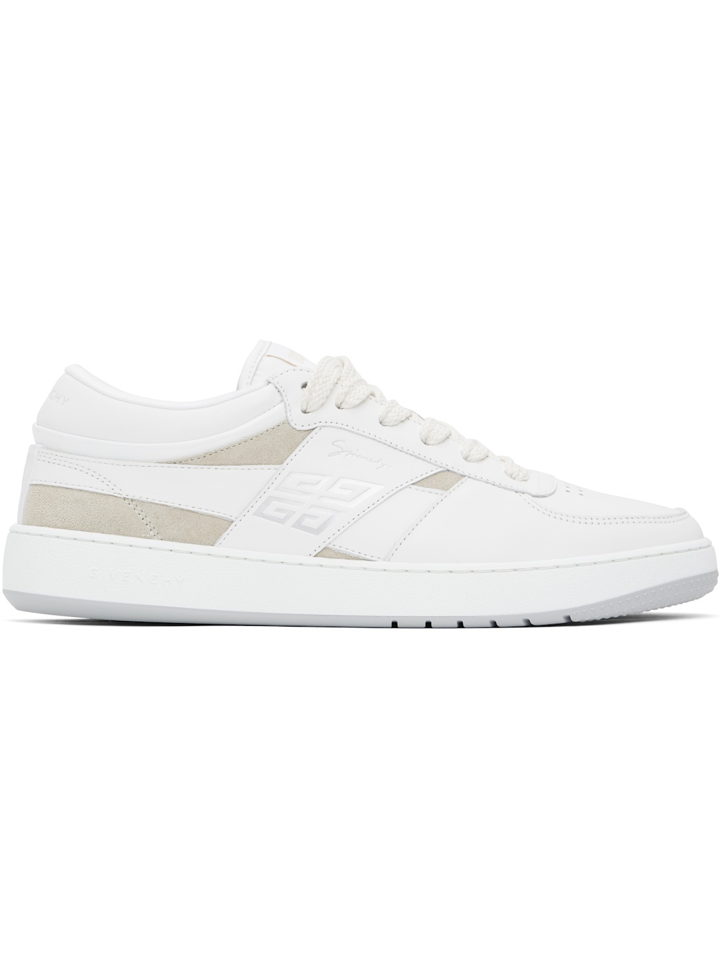 White & Beige G Move Low Sneakers - 1