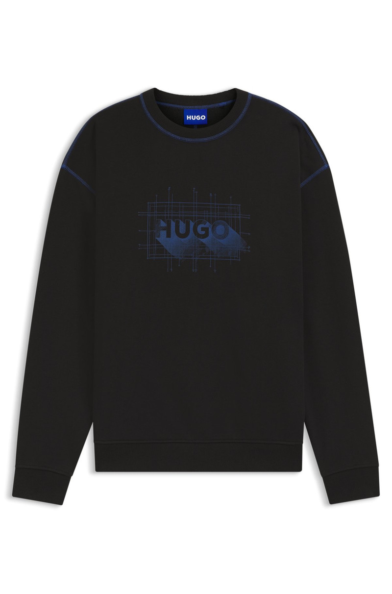 LOGO-ARTWORK SWEATSHIRT IN COTTON TERRY 1