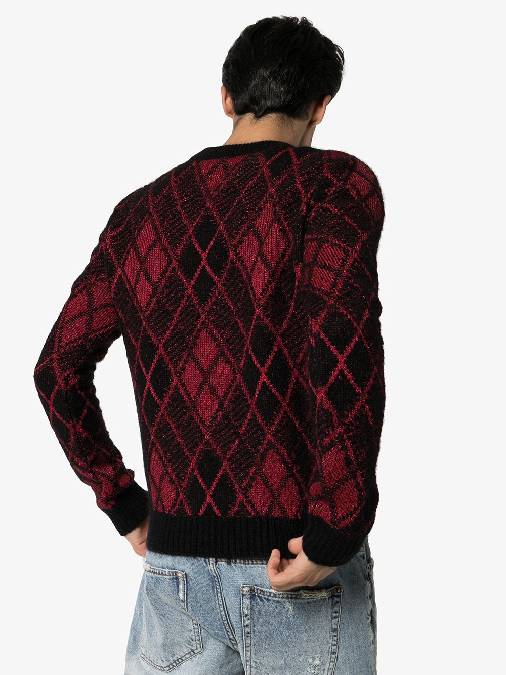 Burlington argyle jumper - 4