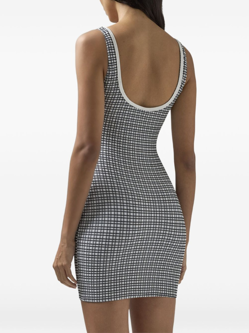 gingham-pattern mini dress 5