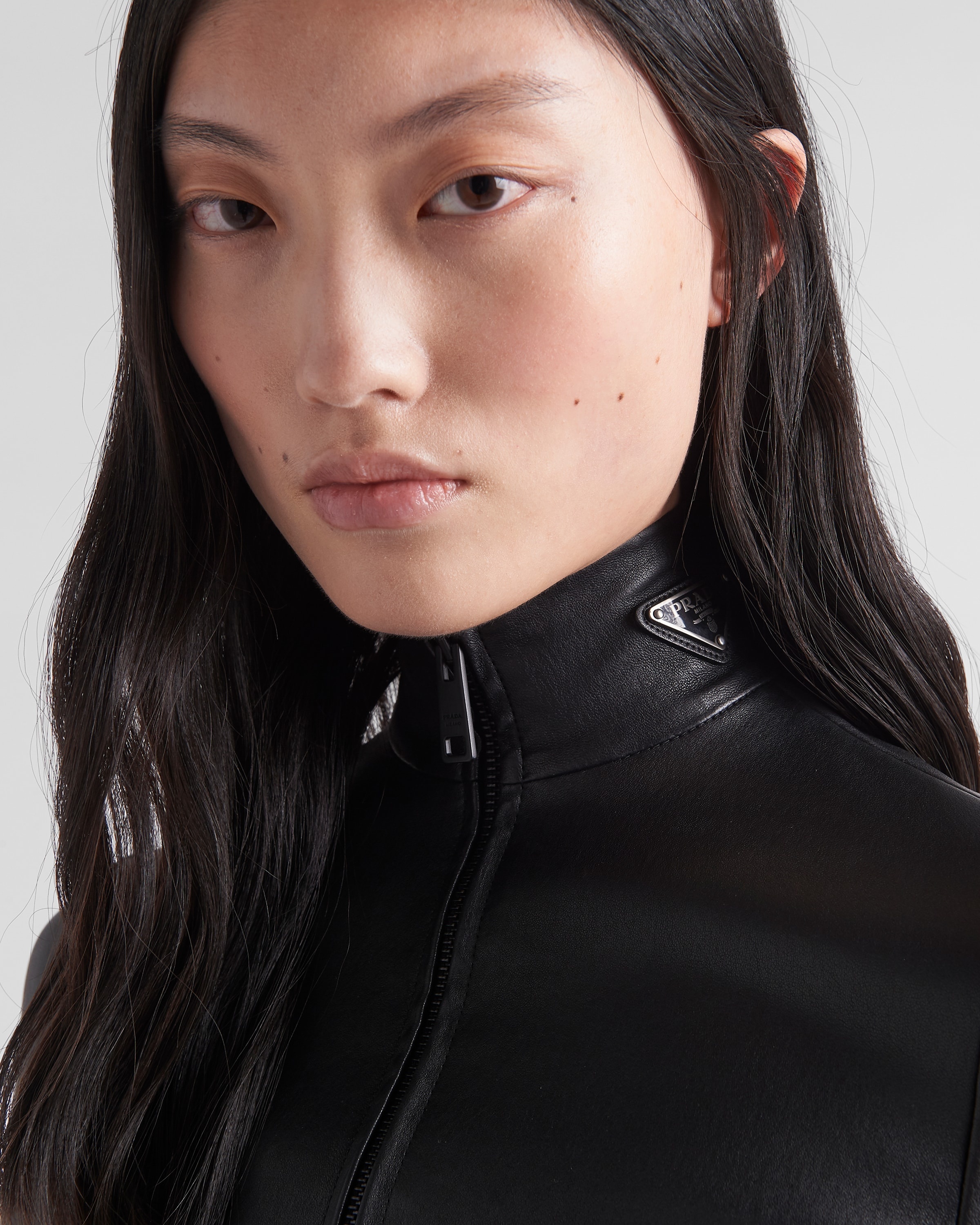 ジャケット PRADA | Stretch nappa leather jacket 58A136_12UW_F0002_S_231 Prada Stretch nappa leather jacket | REVERSIBLE