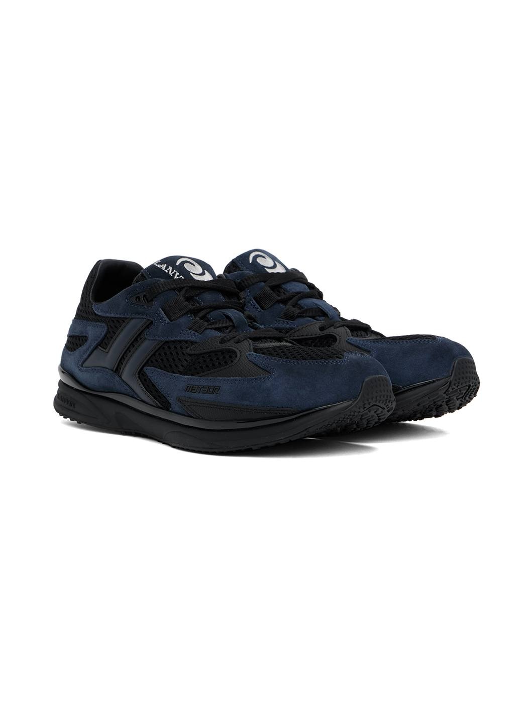 Black & Navy Meteor Sneakers - 4