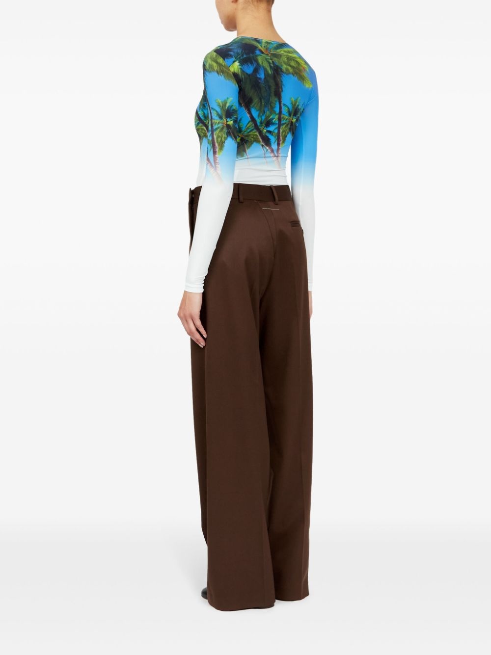 single-stitch logo trousers - 6