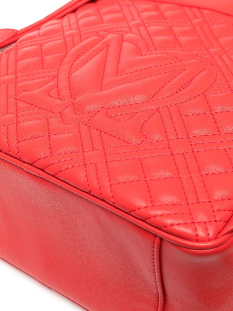 quilted logo-plaque backpack 4