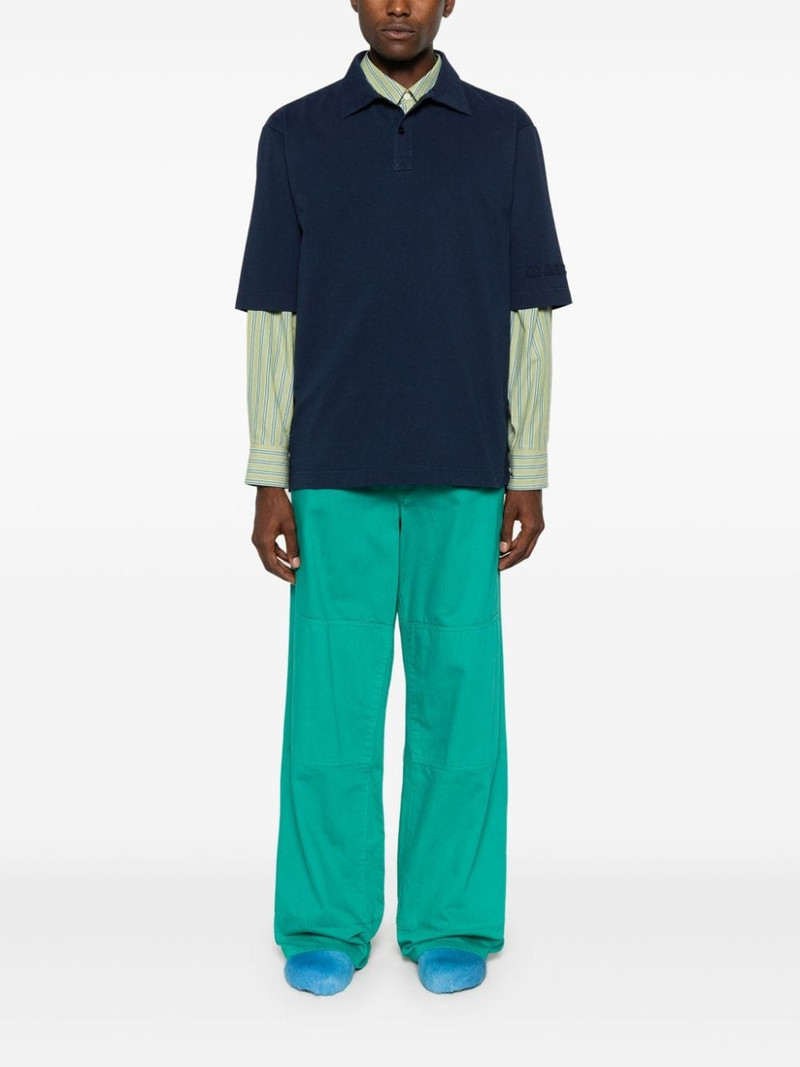 Marni logo-patch polo shirt outlook