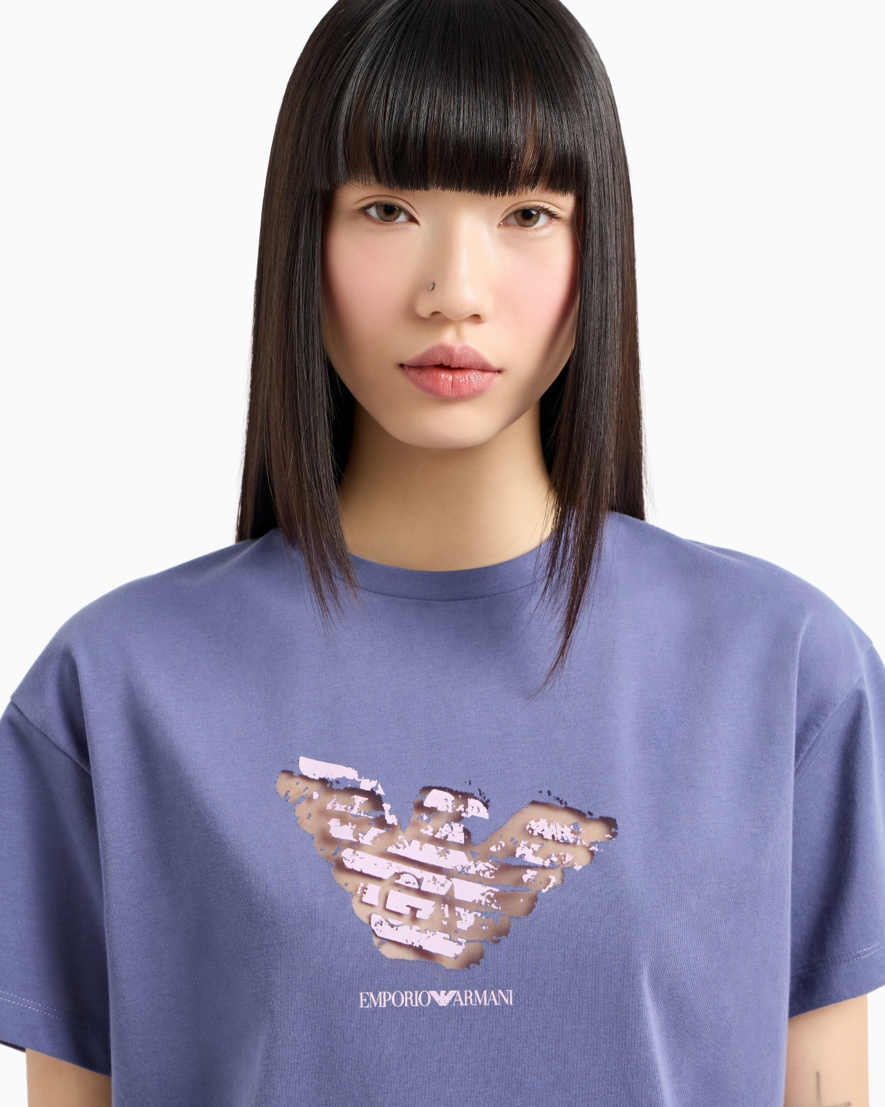 JERSEY T-SHIRT WITH DEVORÉ LOGO - 5