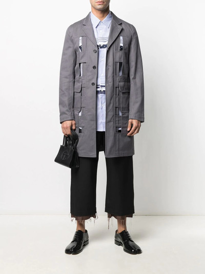 Comme des Garçons SHIRT long cut-out coat outlook