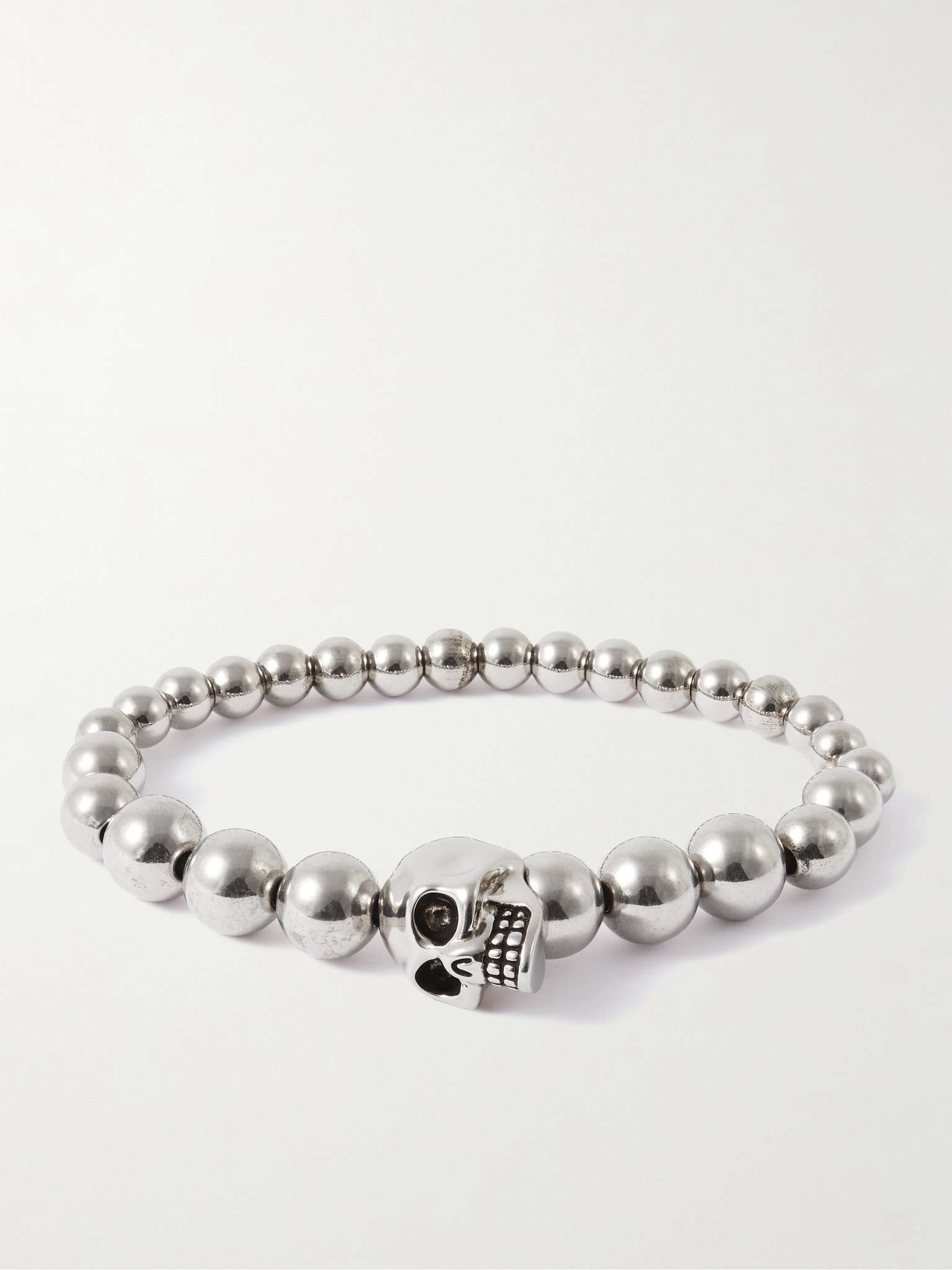 Skull Silver-Tone Bracelet - 1