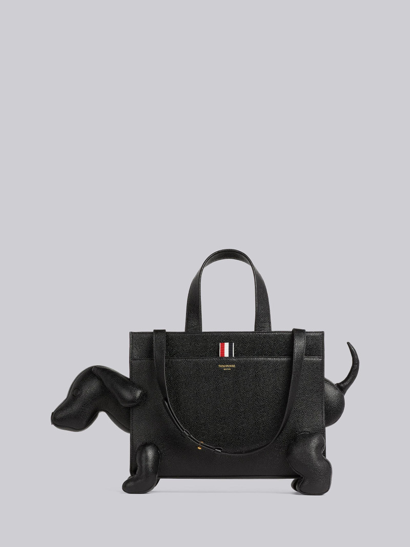 Black Pebble Grain Leather Hector Tote Bag 1