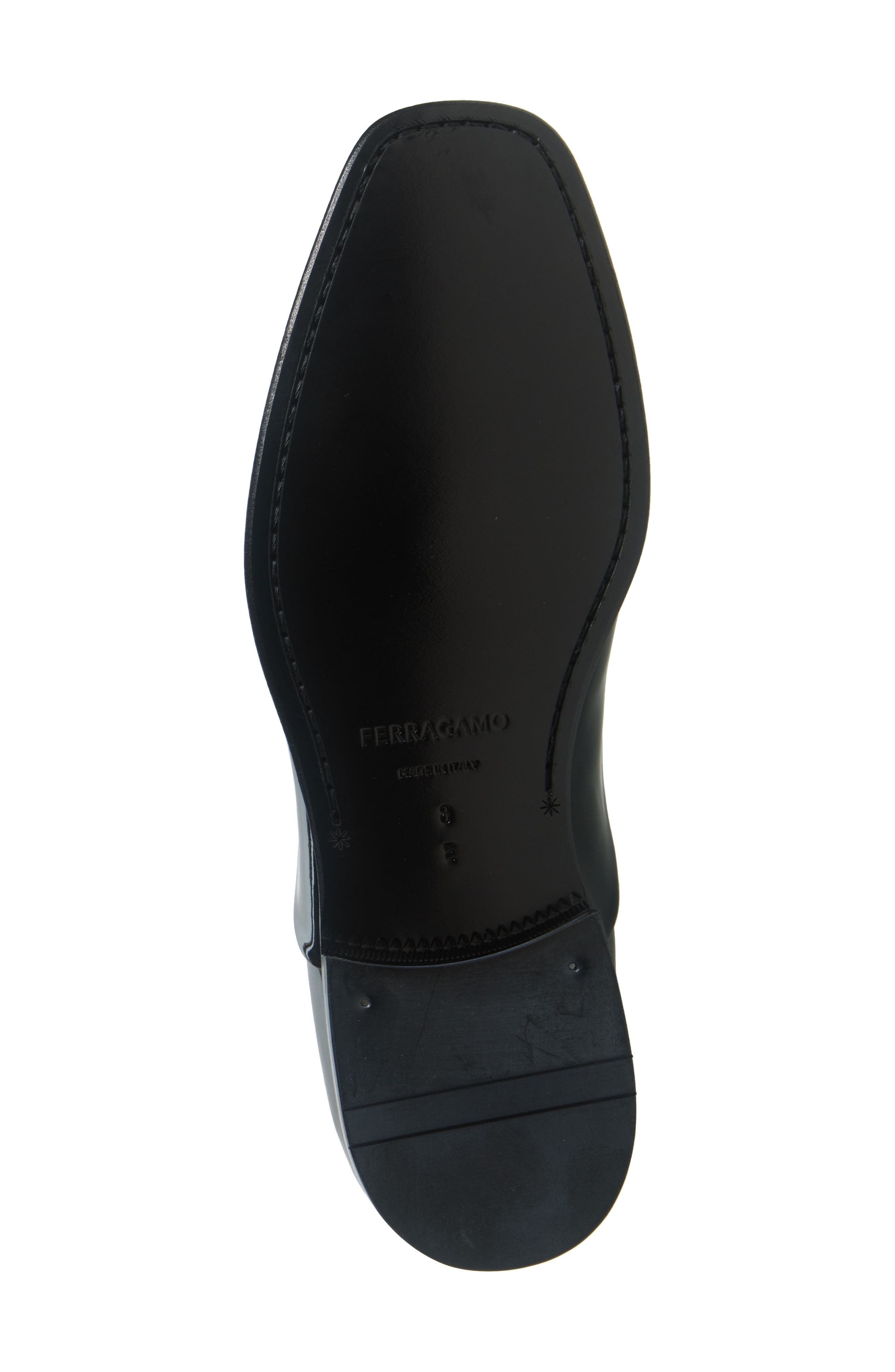 FERRAGAMO Denzel Tuxedo Shoe in Nero at Nordstrom - 6