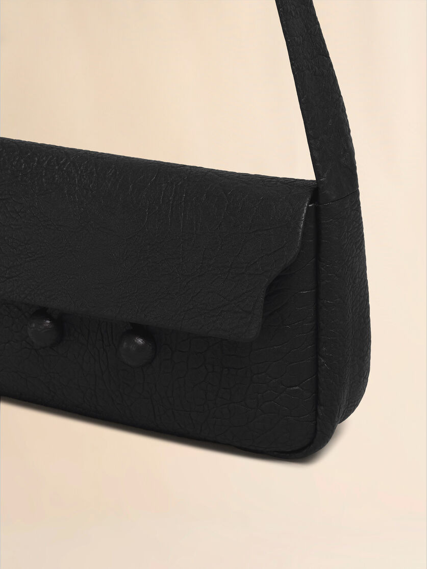 BLACK NAPPA MEDIUM TRUNKAROO SOFT BAG - 4