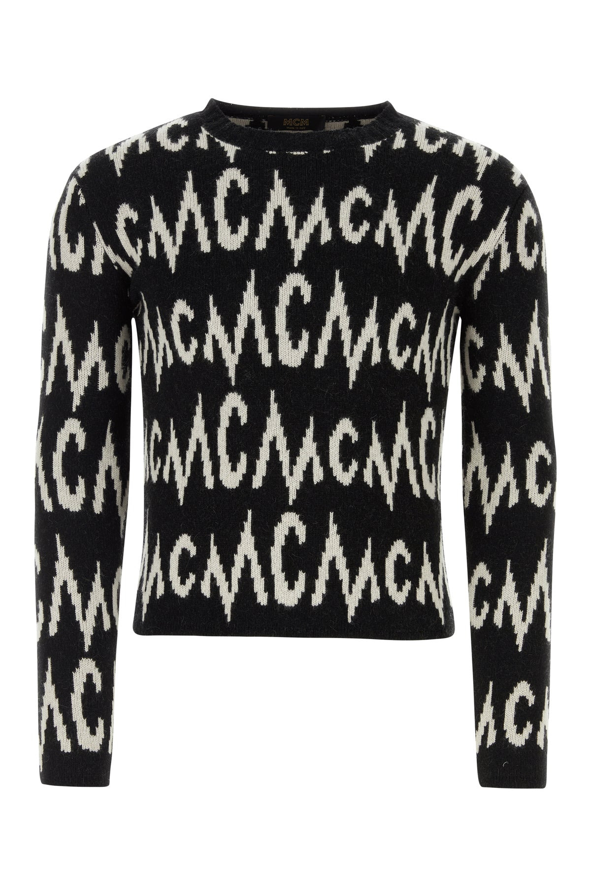 Black cashmere blend sweater - 1