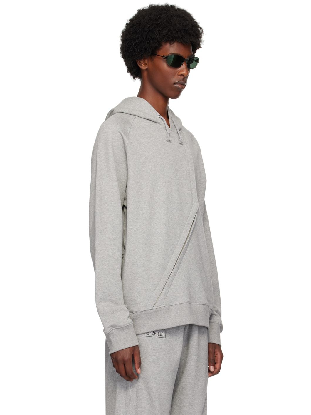 Gray Split Hoodie - 2