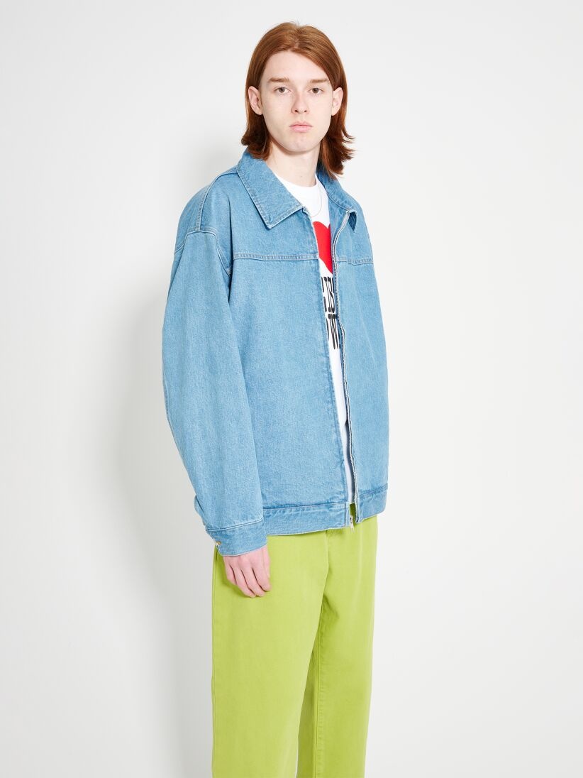 CAV EMPT WASHED DENIM ZIP JACKET - 3