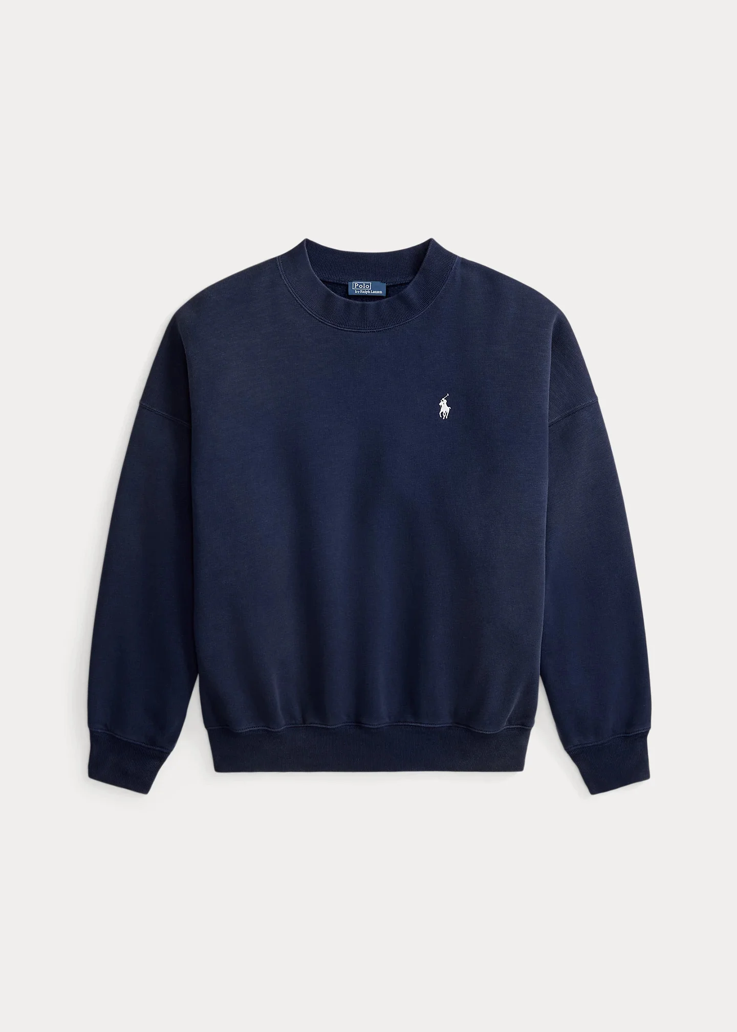Oversize Back-Logo Fleece Crewneck - 1