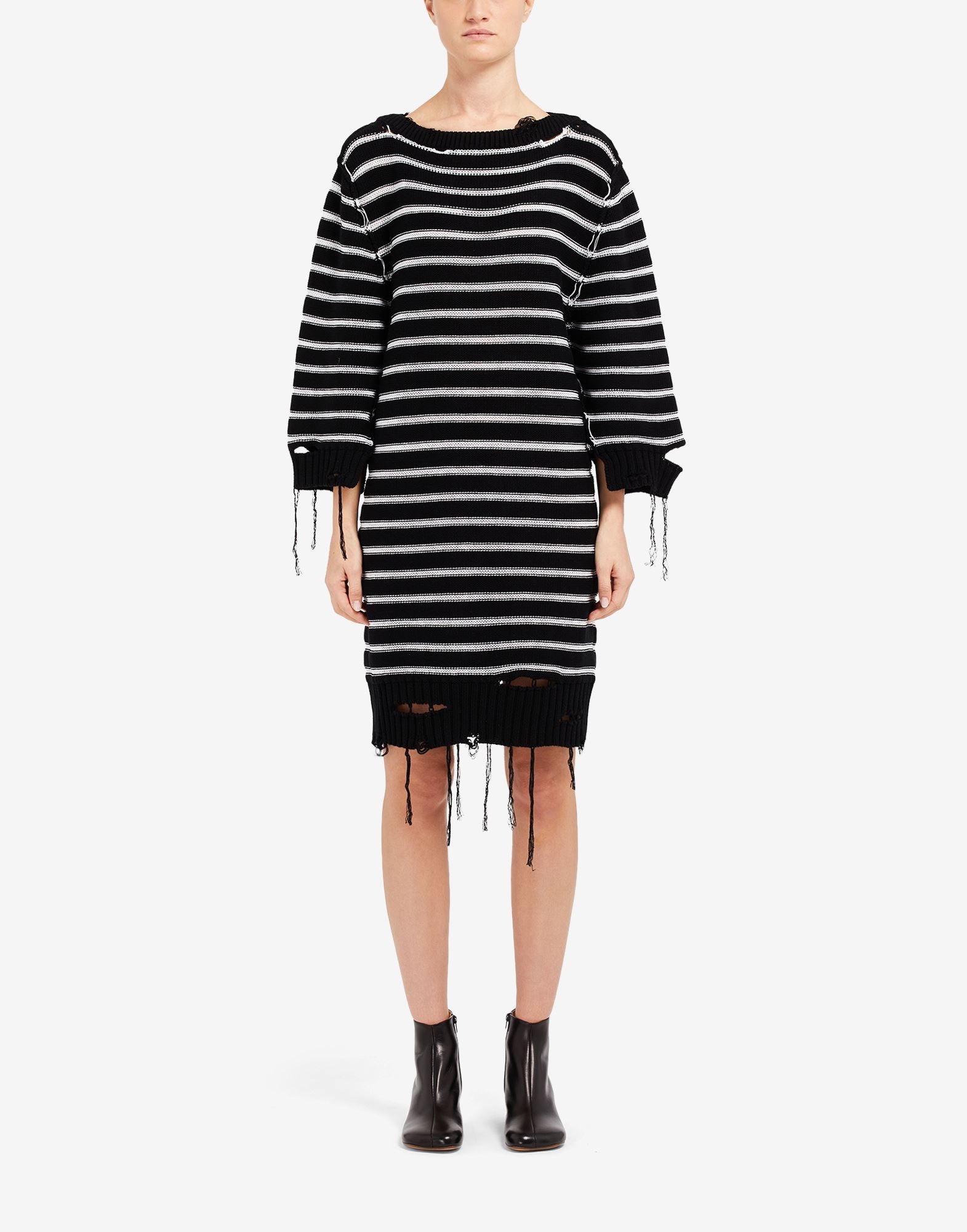 Distressed knit dress - 2
