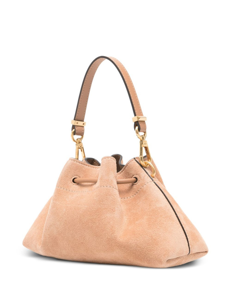 Small Cinch suede tote bag 3