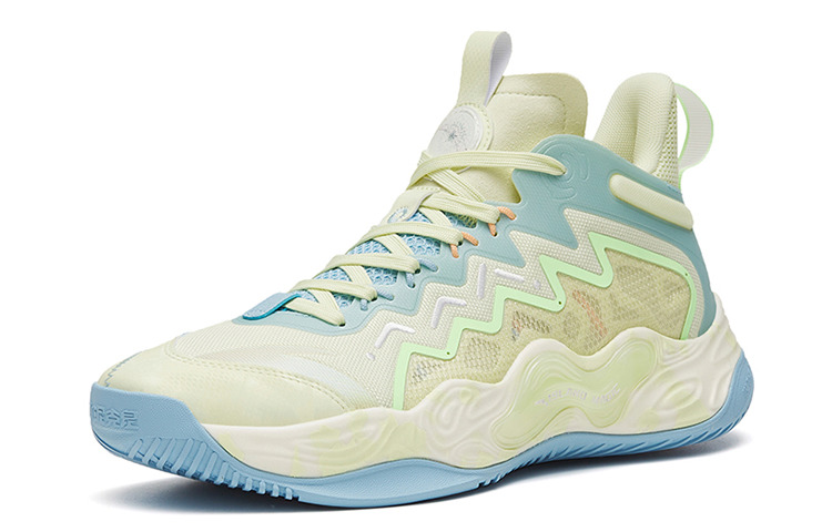 ANTA Magic Cement Outfield Basketball Shoes 'Green Blue' 912321610S-1 - 2