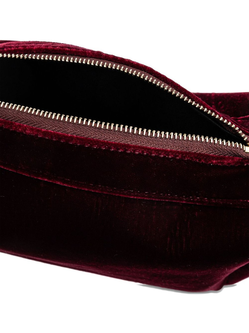 Ara velvet-effect zip clutch Bag 5