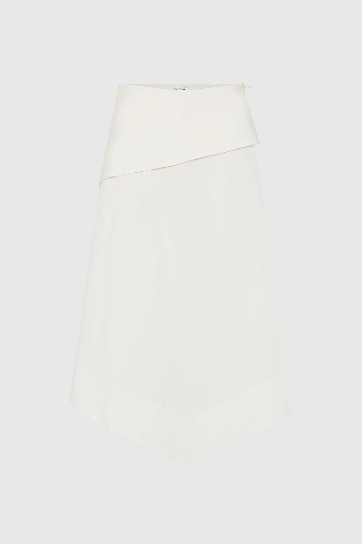 Detachable Belt Asymm Skirt - Off White - 1
