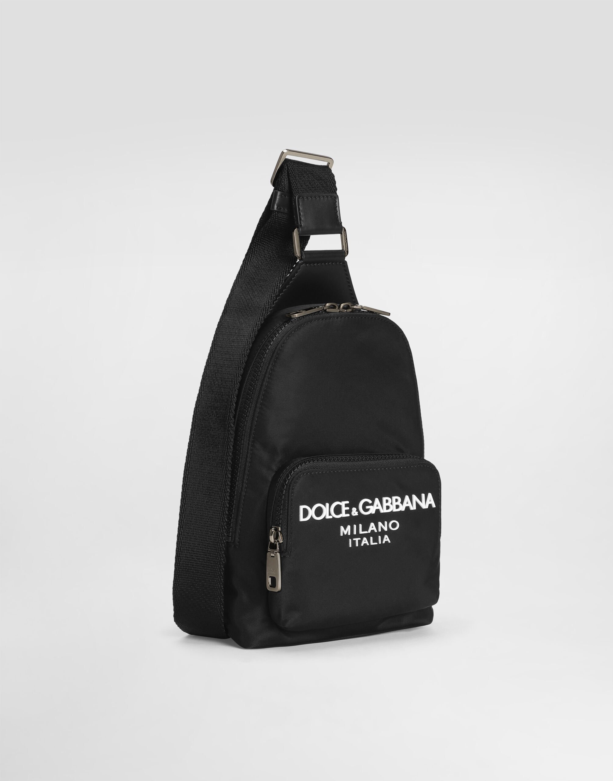 Nylon crossbody backpack - 3