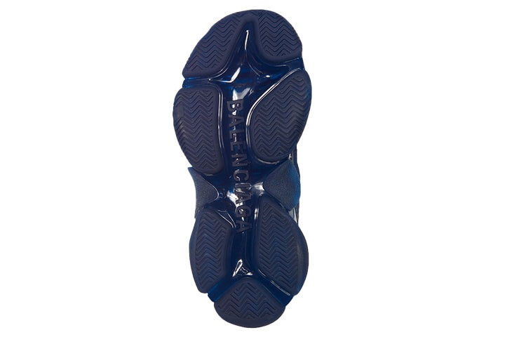 (WMNS) Balenciaga Triple S 'Clear Sole Navy' 544351W2CE14107 - 6