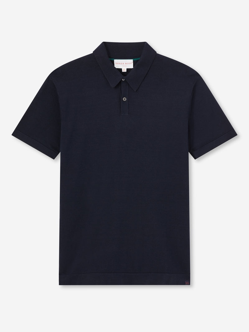 Men's Polo Shirt Jacob Sea Island Cotton Navy - 1