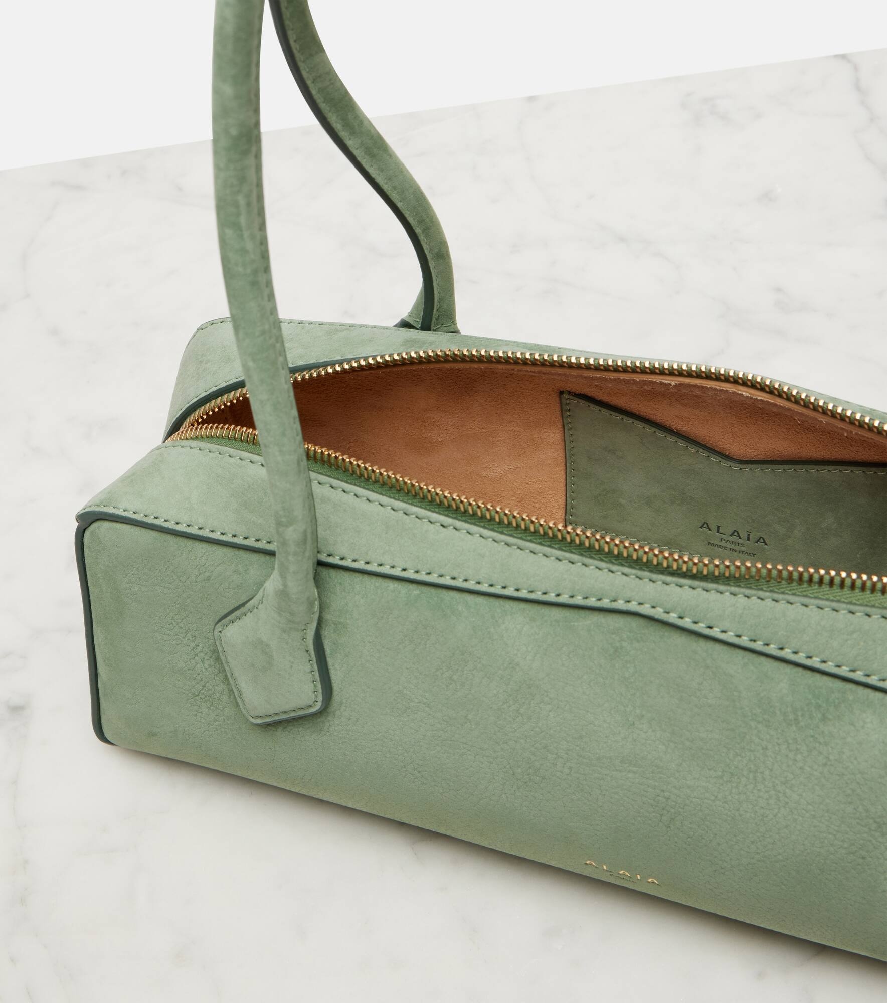 Le Teckel Medium suede shoulder bag - 3