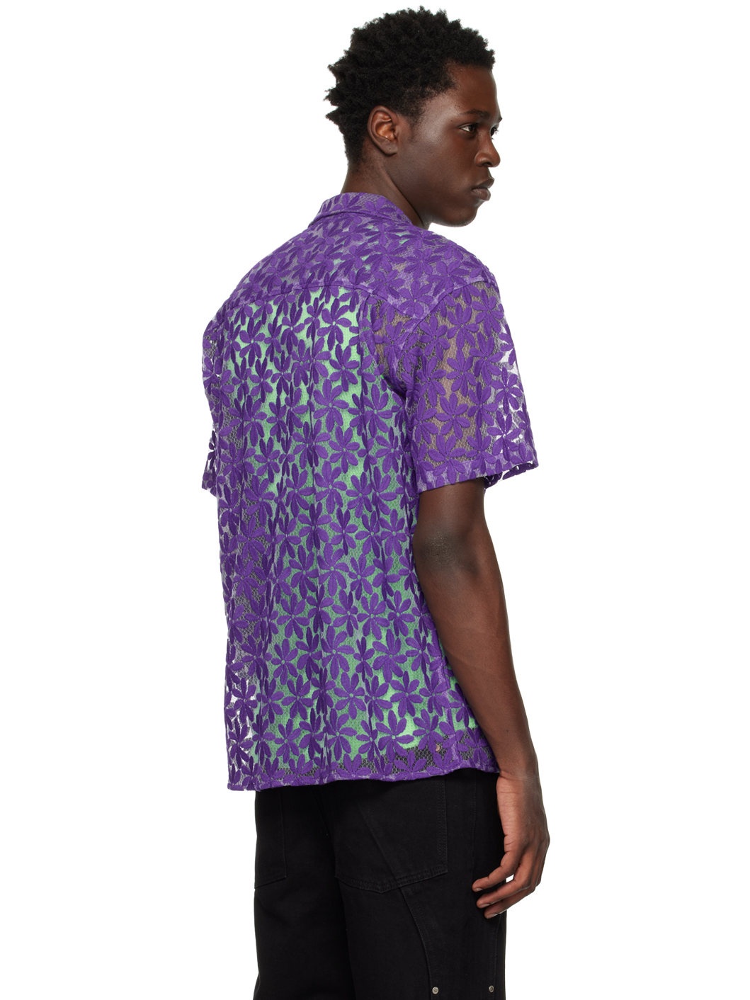 Purple Flower Shirt - 3