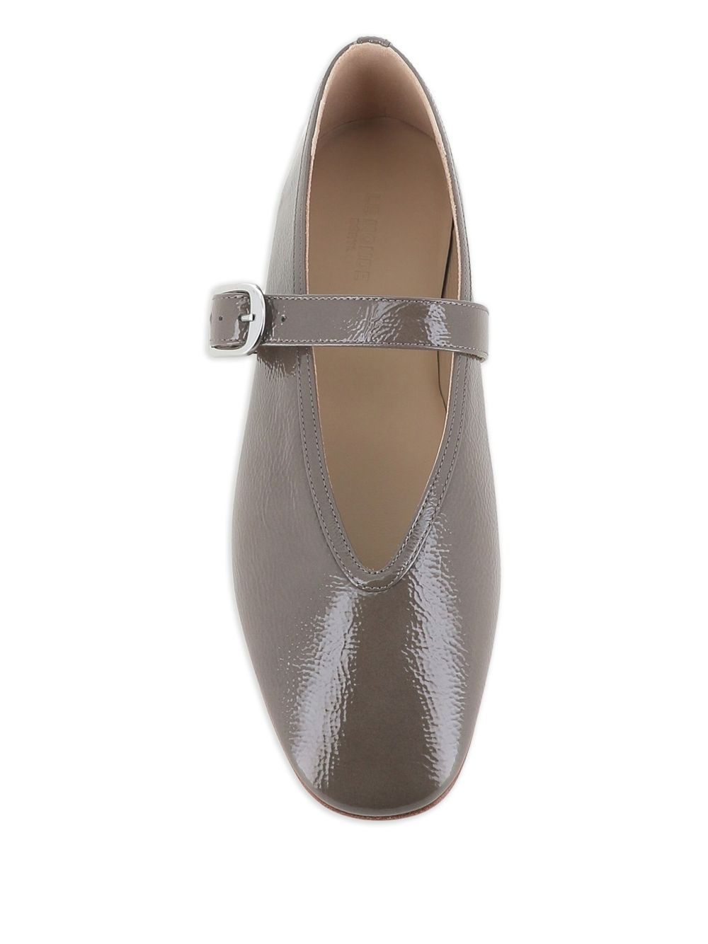 buckle-strap leather ballet flats - 4