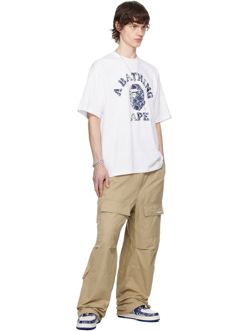 A BATHING APE® SSENSE Exclusive Blue & White Tape STA Sneakers outlook
