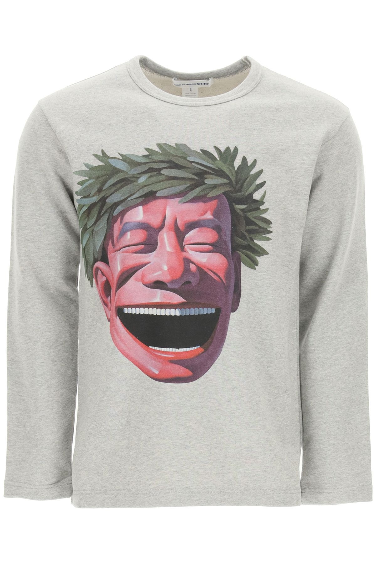 CREWNECK SWEATSHIRT WITH YUE NINJUN PRINT - 1