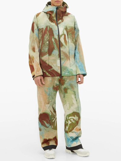 Moncler Grenoble Tie-dye print ski trousers outlook