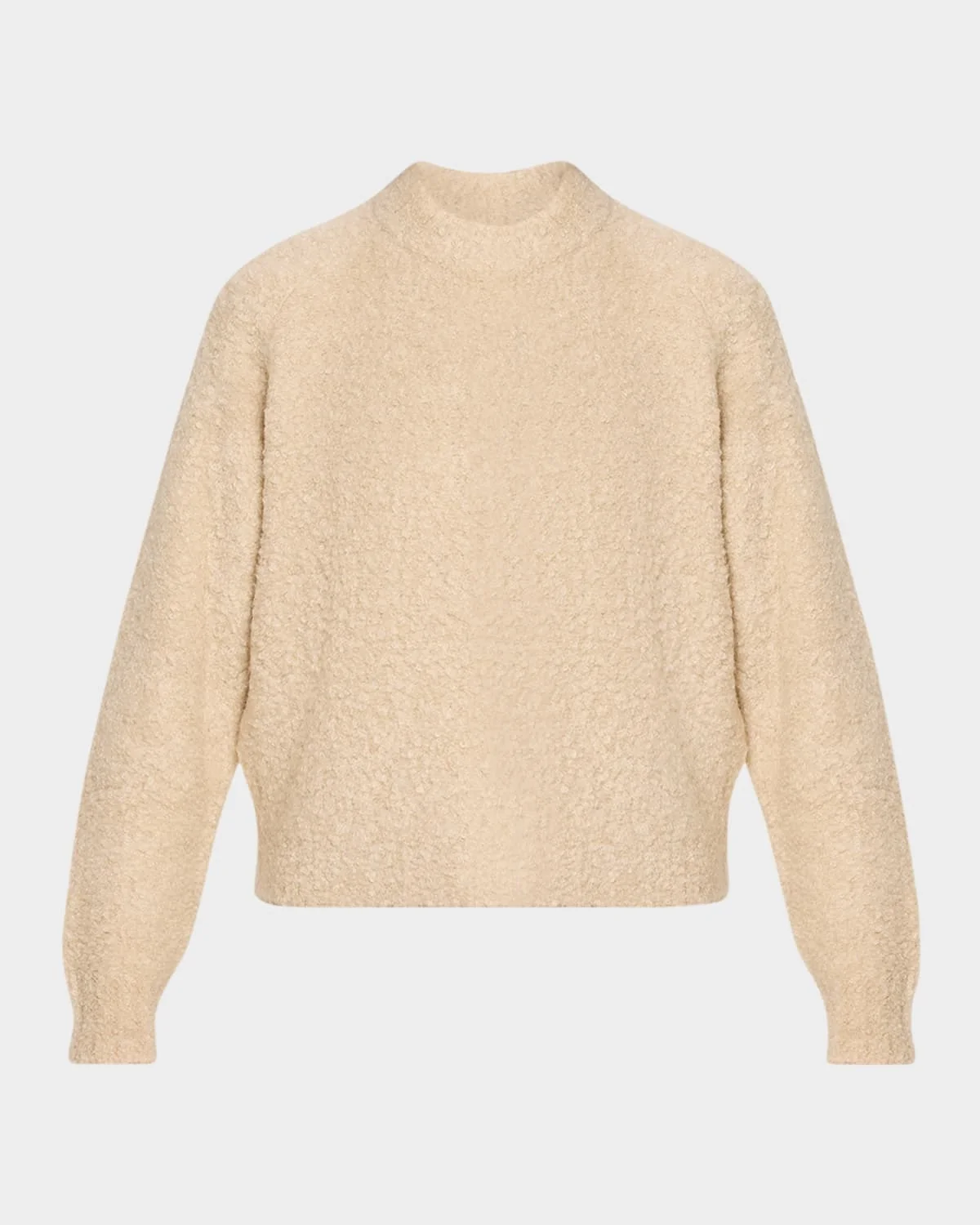 Mock-Neck Wool-Blend Sweater - 1