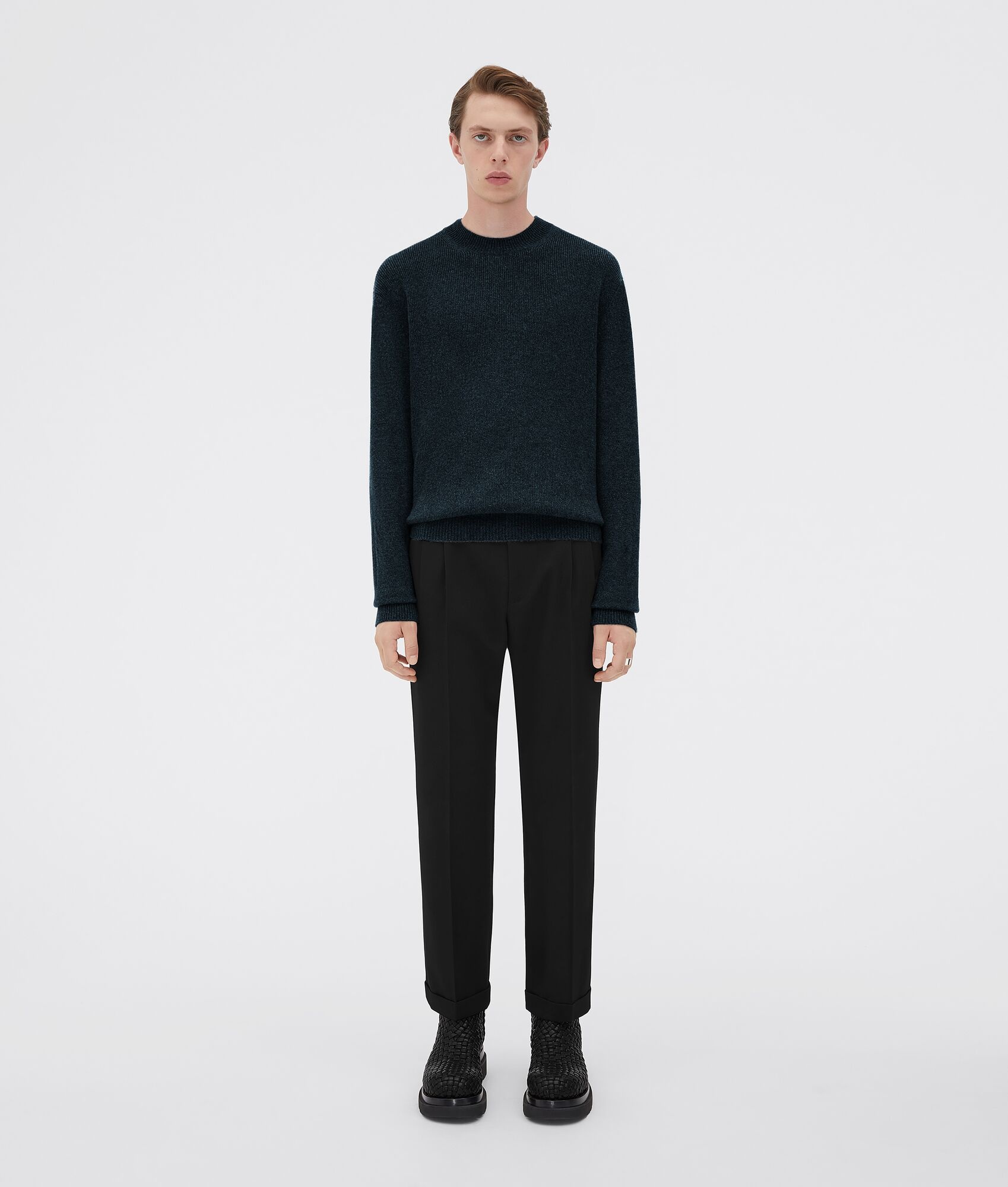 medium weight compact cashmere jumper - 1