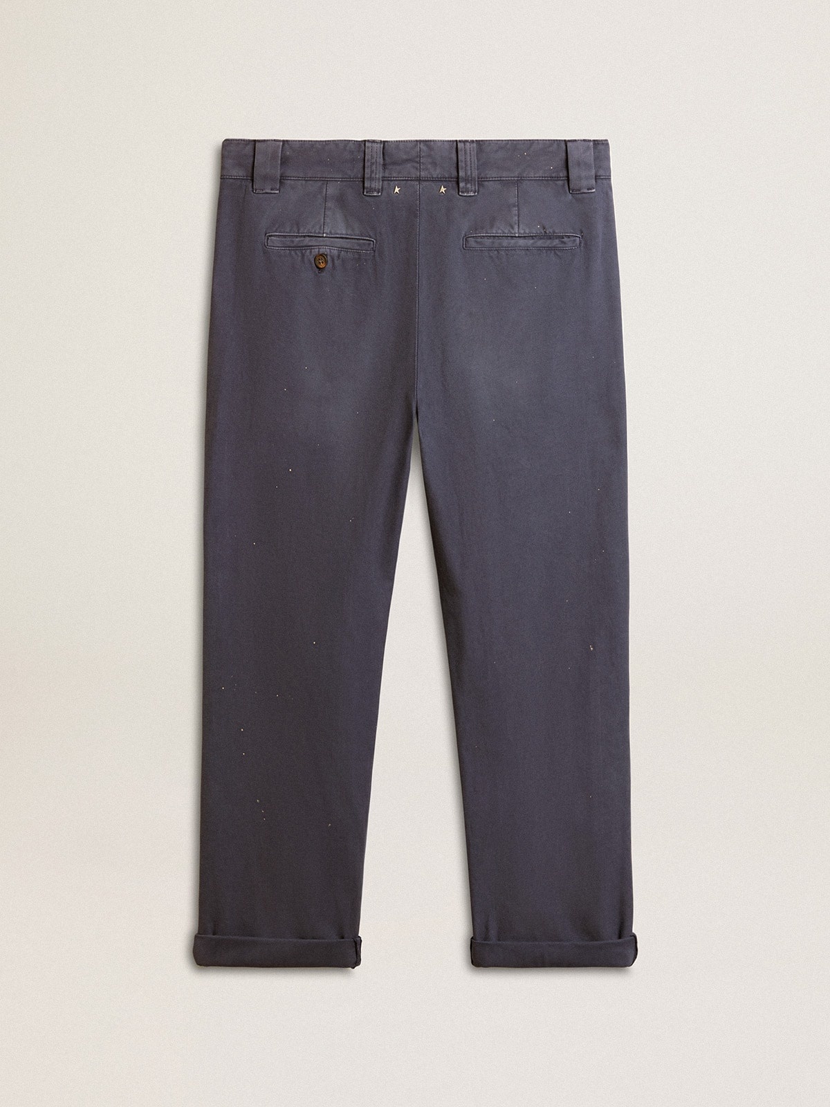 Men's chinos in blue with a lived-in effect - 5