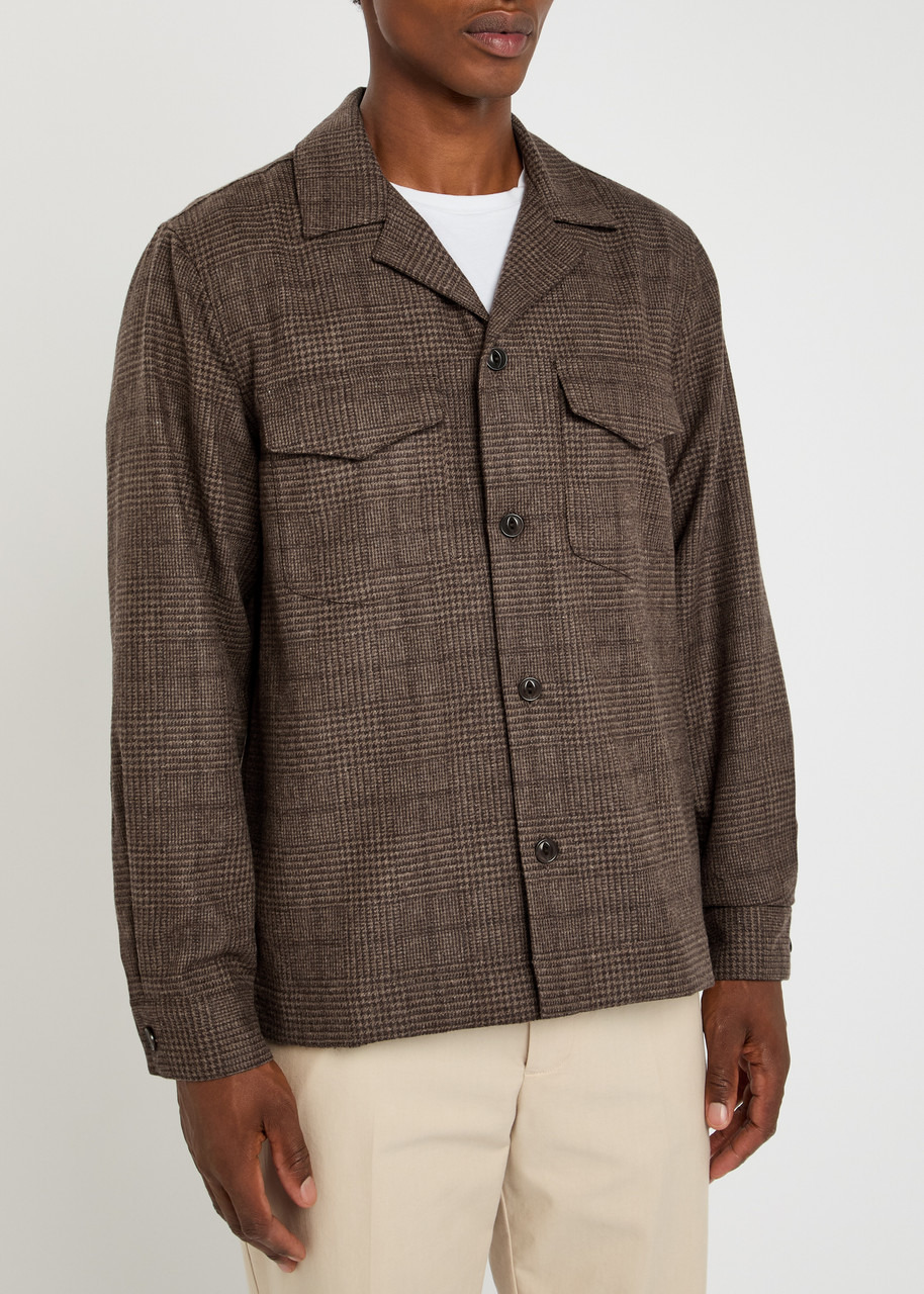 Officine Générale Judas Houndstooth Wool Overshirt - 2