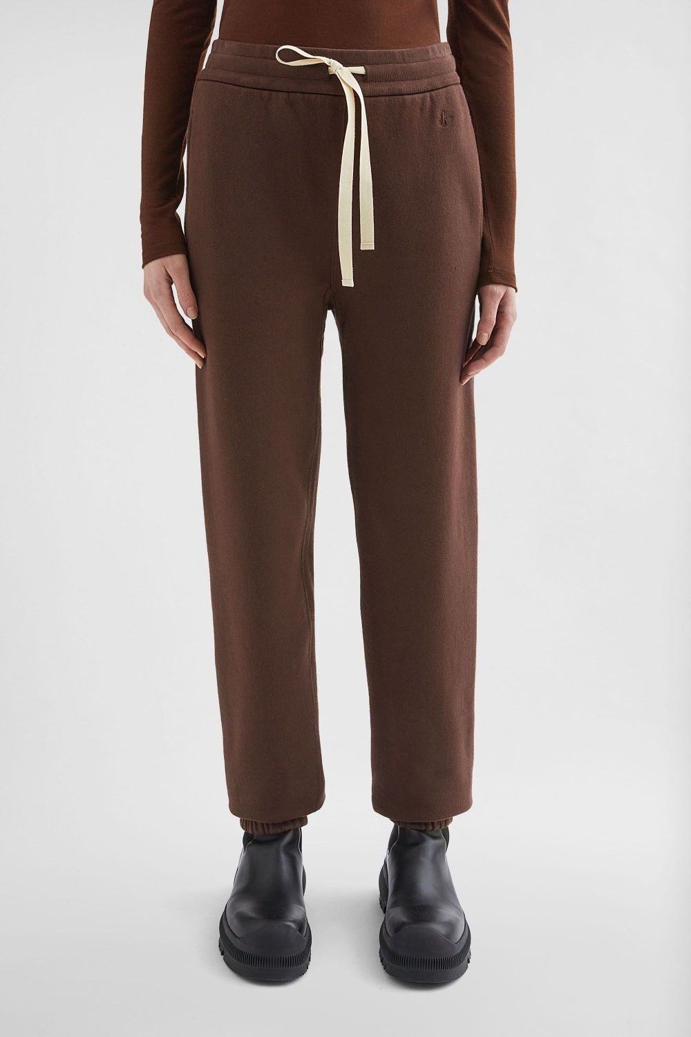 cotton terry track pants - 3