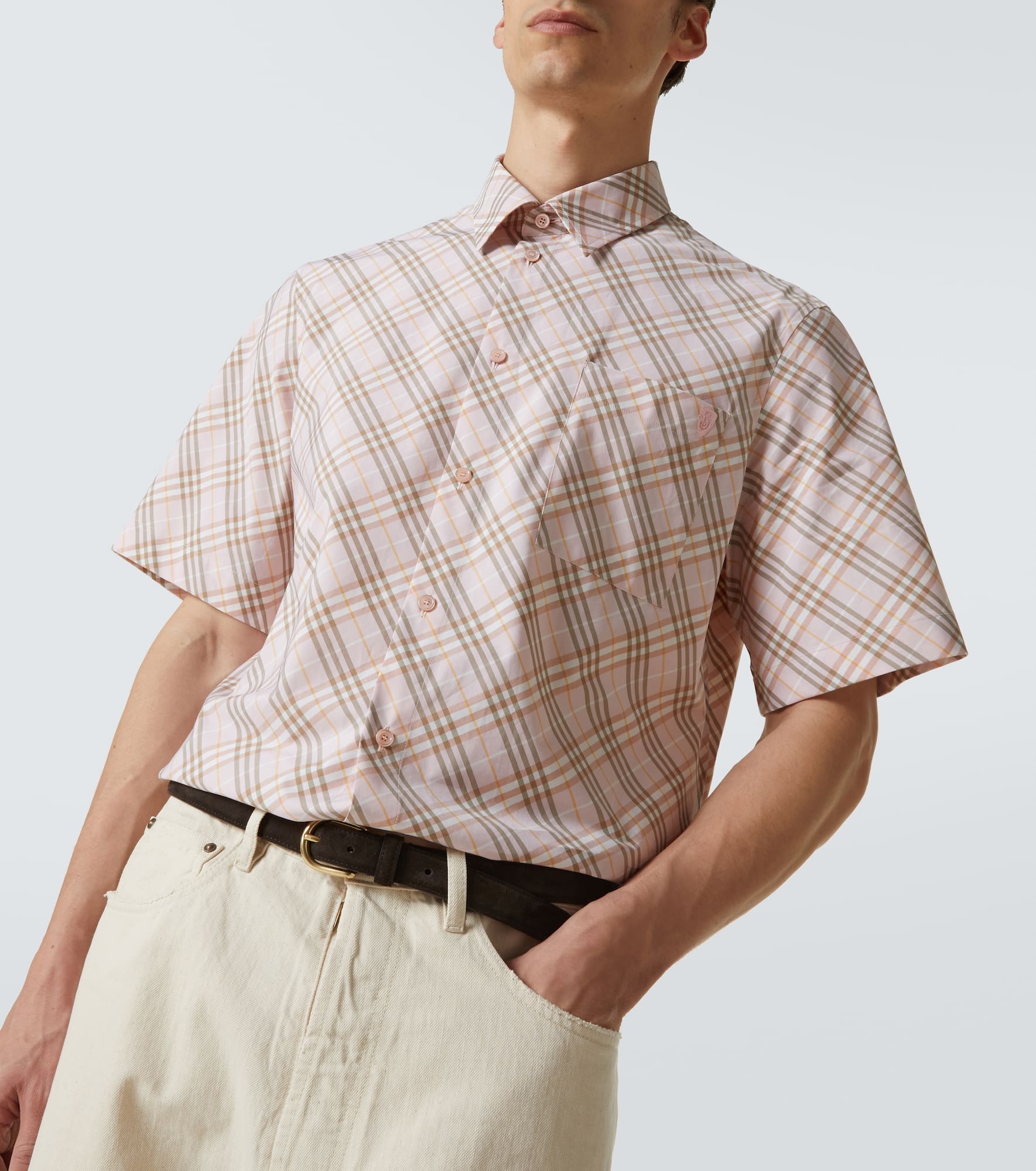 Burberry Check cotton bowling shirt - 5