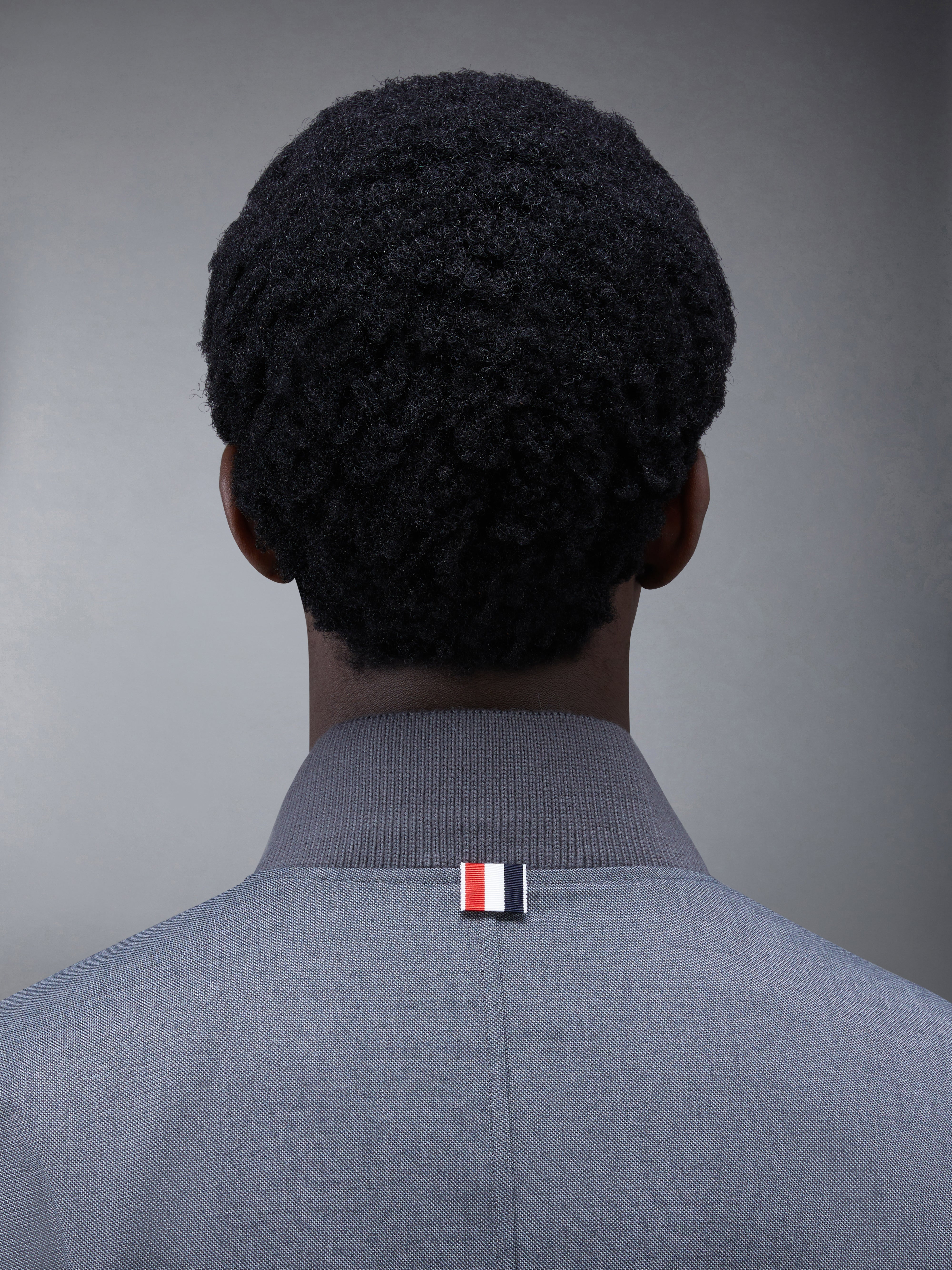 4-Bar Ribbed Knit Blouson Jacket - 4