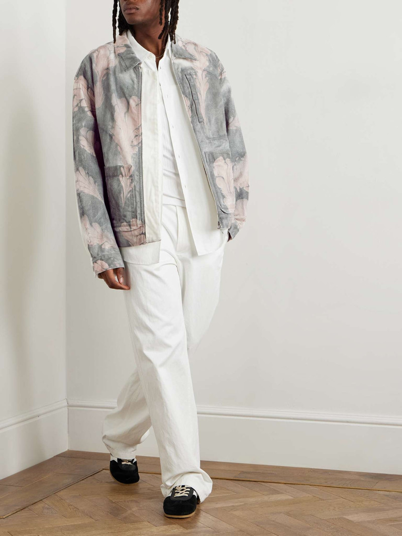 Dries Van Noten Floral-Print Denim Jacket outlook