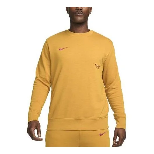 Nike Paris Saint-Germain Club Football Crew-Neck French Terry Sweatshirt 'Gold' DX8786-727 - 1