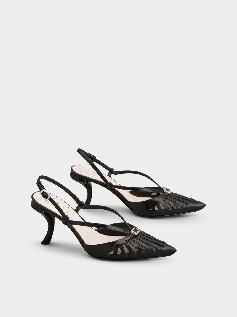 Virgule D'Orsay Pumps in leather 2
