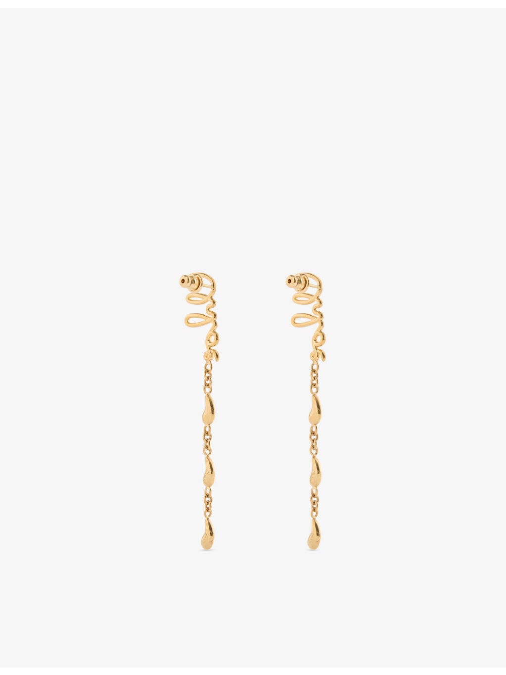 Scriyellow Gold-Plated Brass Drop Earrings - 4