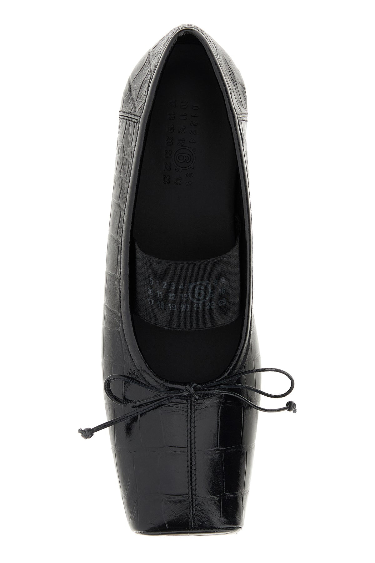Black leather ballerinas - 4