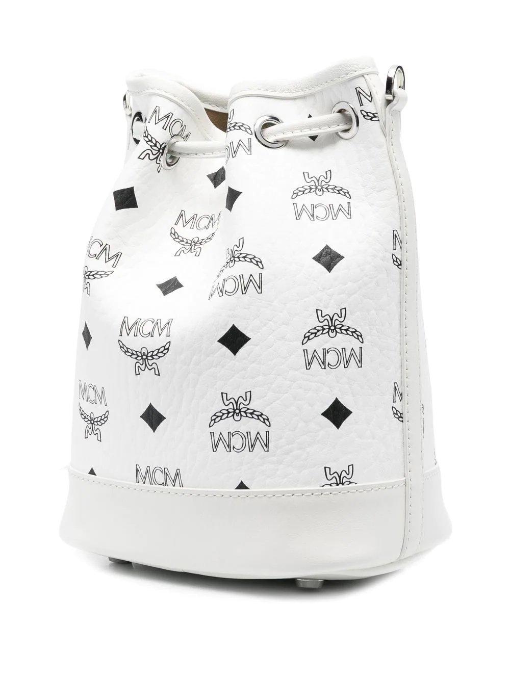 logo-print drawstring bucket bag - 3